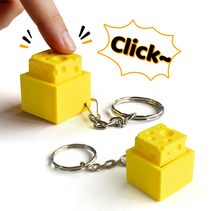 3D Printing Idea - 3D Printed Cheesy Key Fidget Clicker