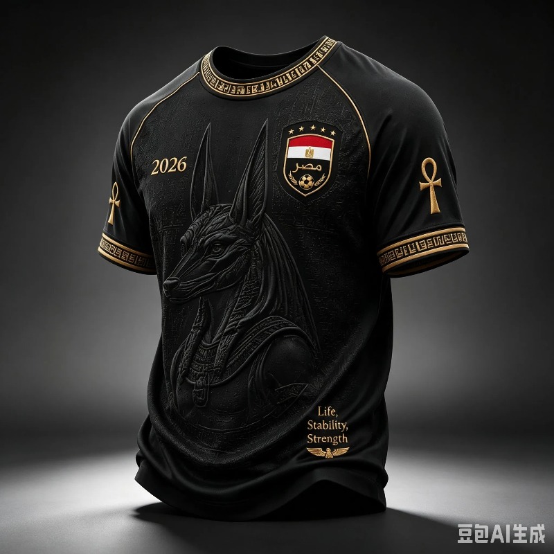 3D Printing Gold - Men's Egypt Anubis 3D Print Soccer