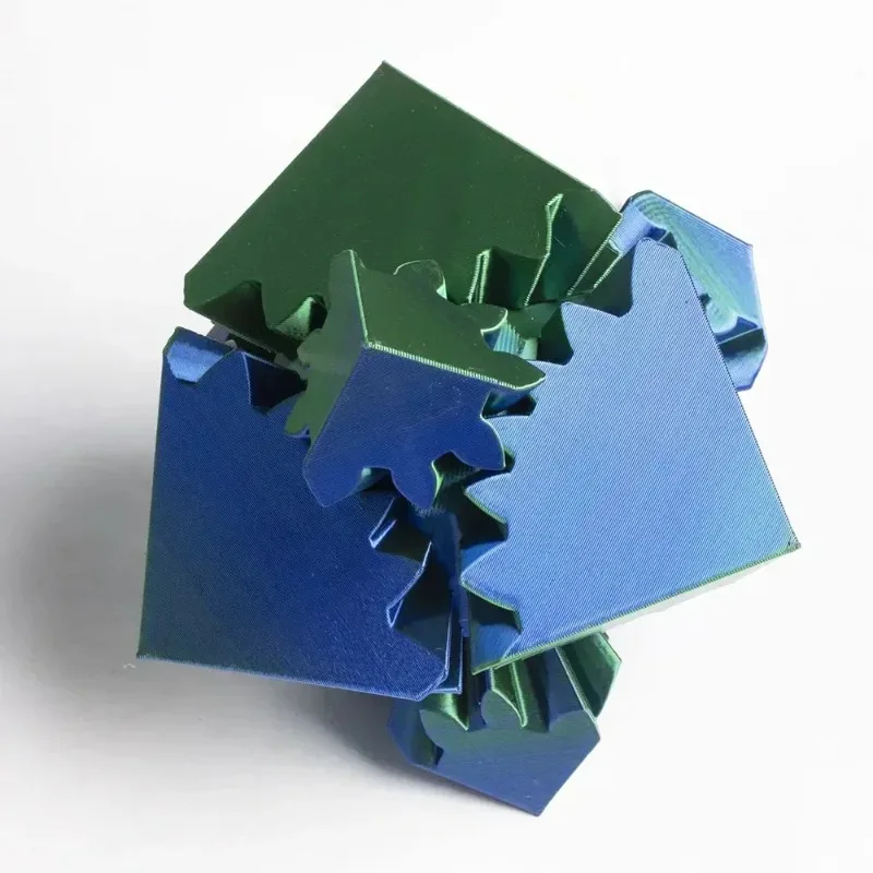 3D Printing Gears - Desktop Decoration 3D Printed Cube Toys
