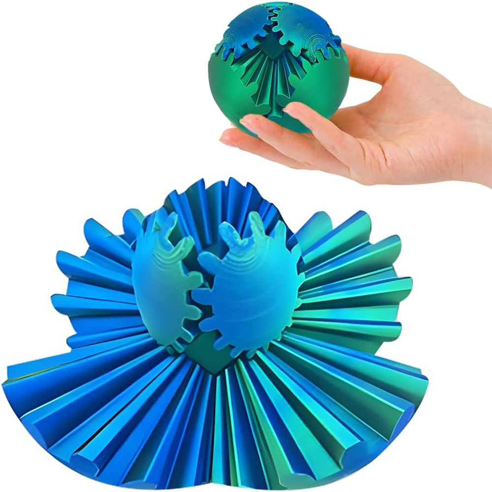 3D Printing Gears - Gear Ball 3D Printed Fidget Toys