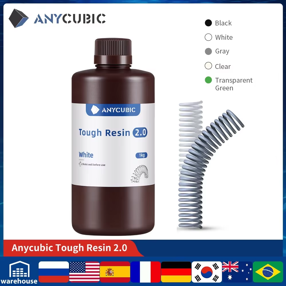 3D Printing Dental - ANYCUBIC Flexible Tough Resin 2.0 405nm