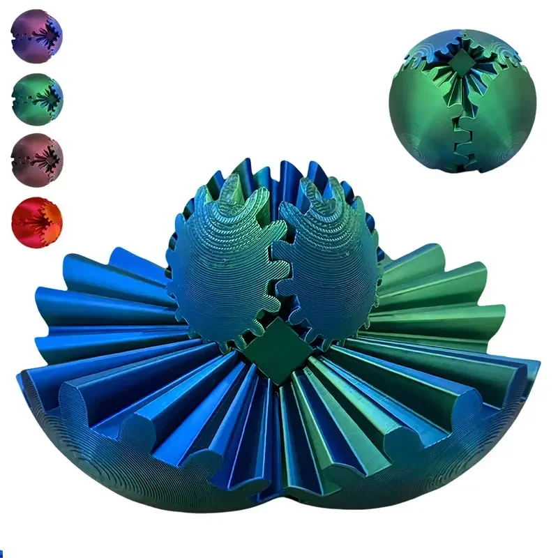 3D Printing Gears - 3D Printed Gear Ball Spin Ball