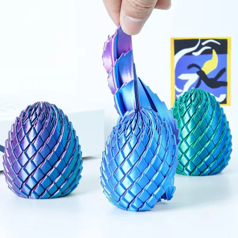 3D Printing Gears - 3D Printed Dragon Egg Twist Fidget