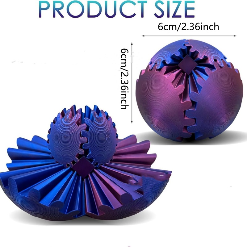 3D Printed Gear Ball Spin Deco - 3D Printing Gears recension och pris