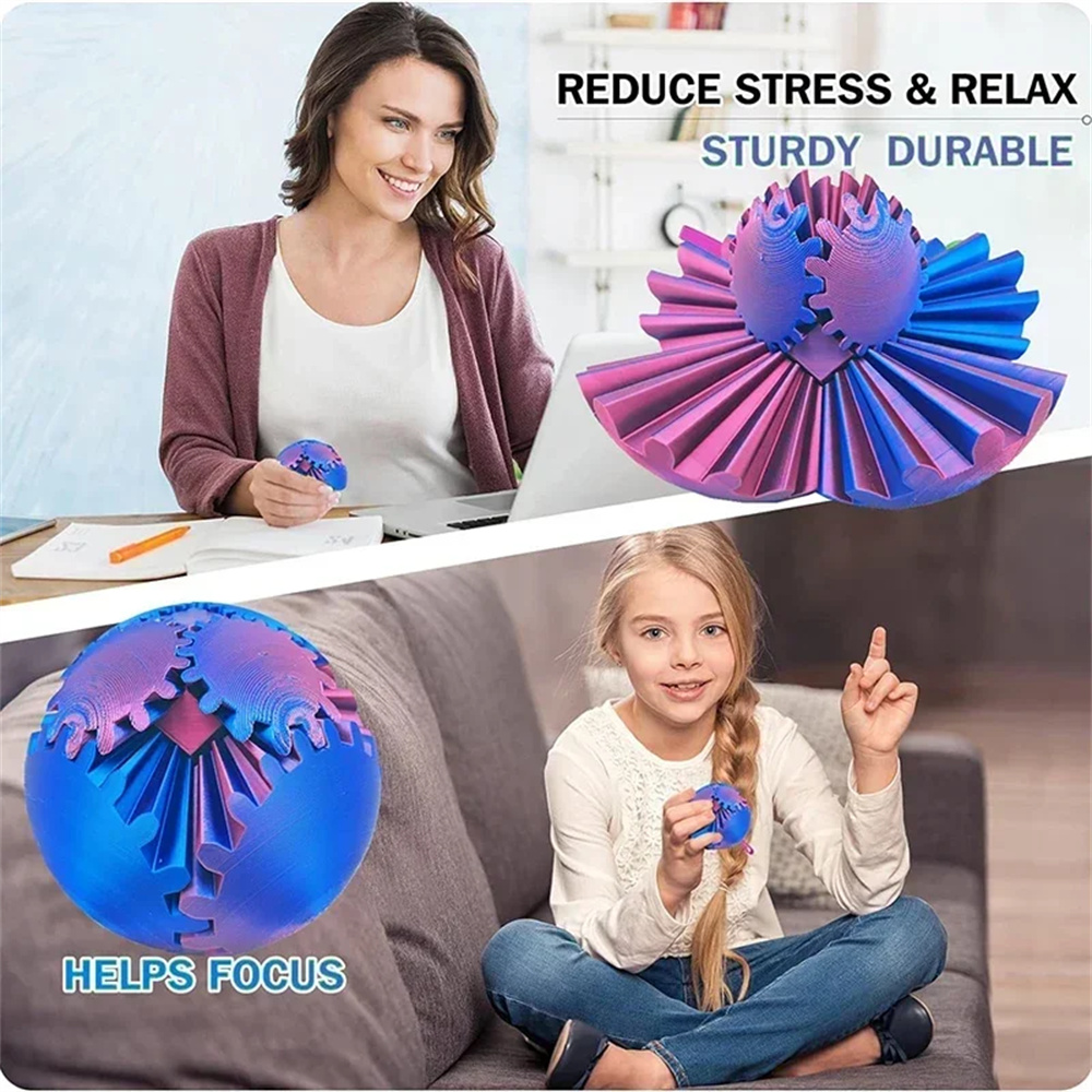 Gear Ball 3D Printed Fidget To - 3D Printing Gears recension och pris