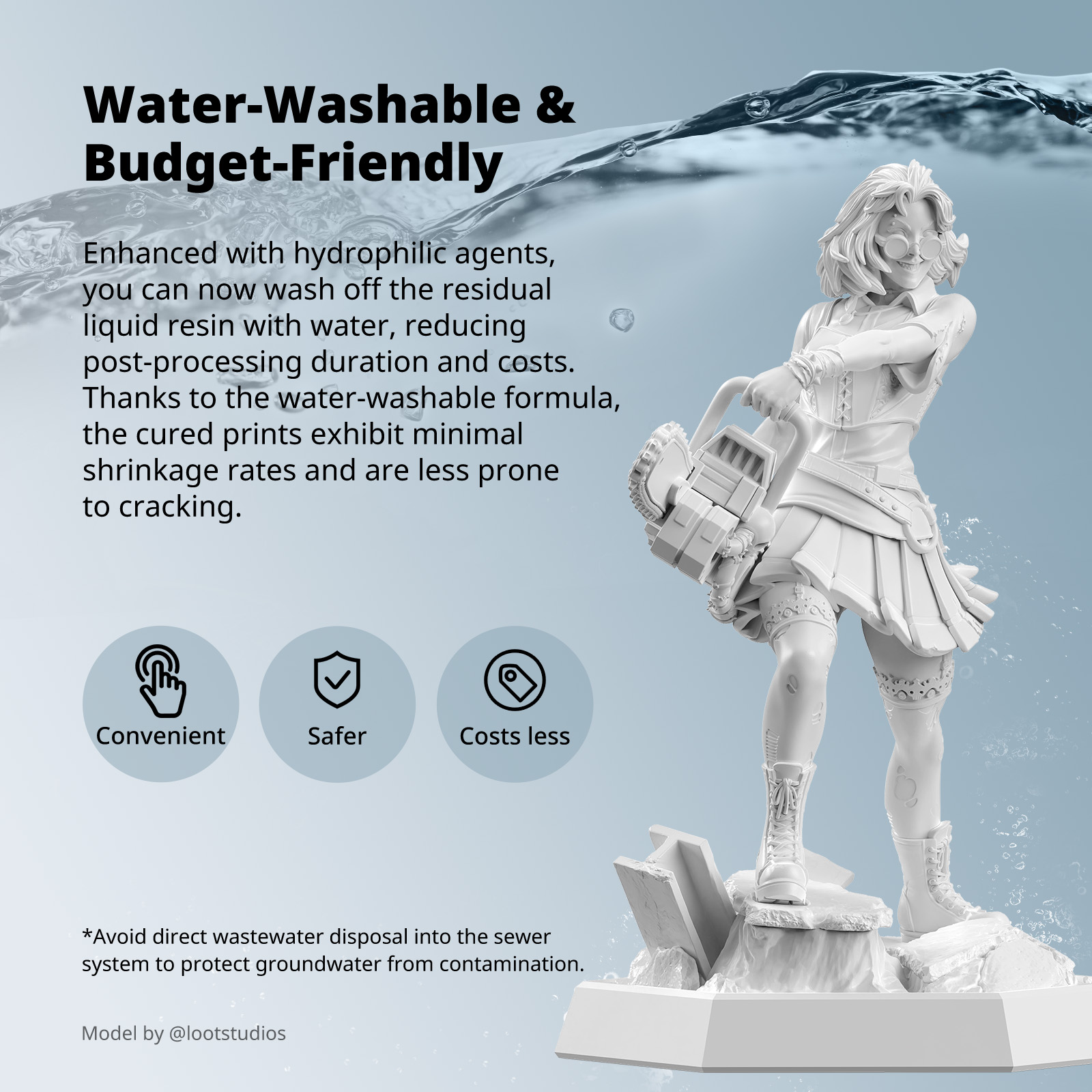 ANYCUBIC Water-Washable Like A - 3D Printing Sla recension och pris