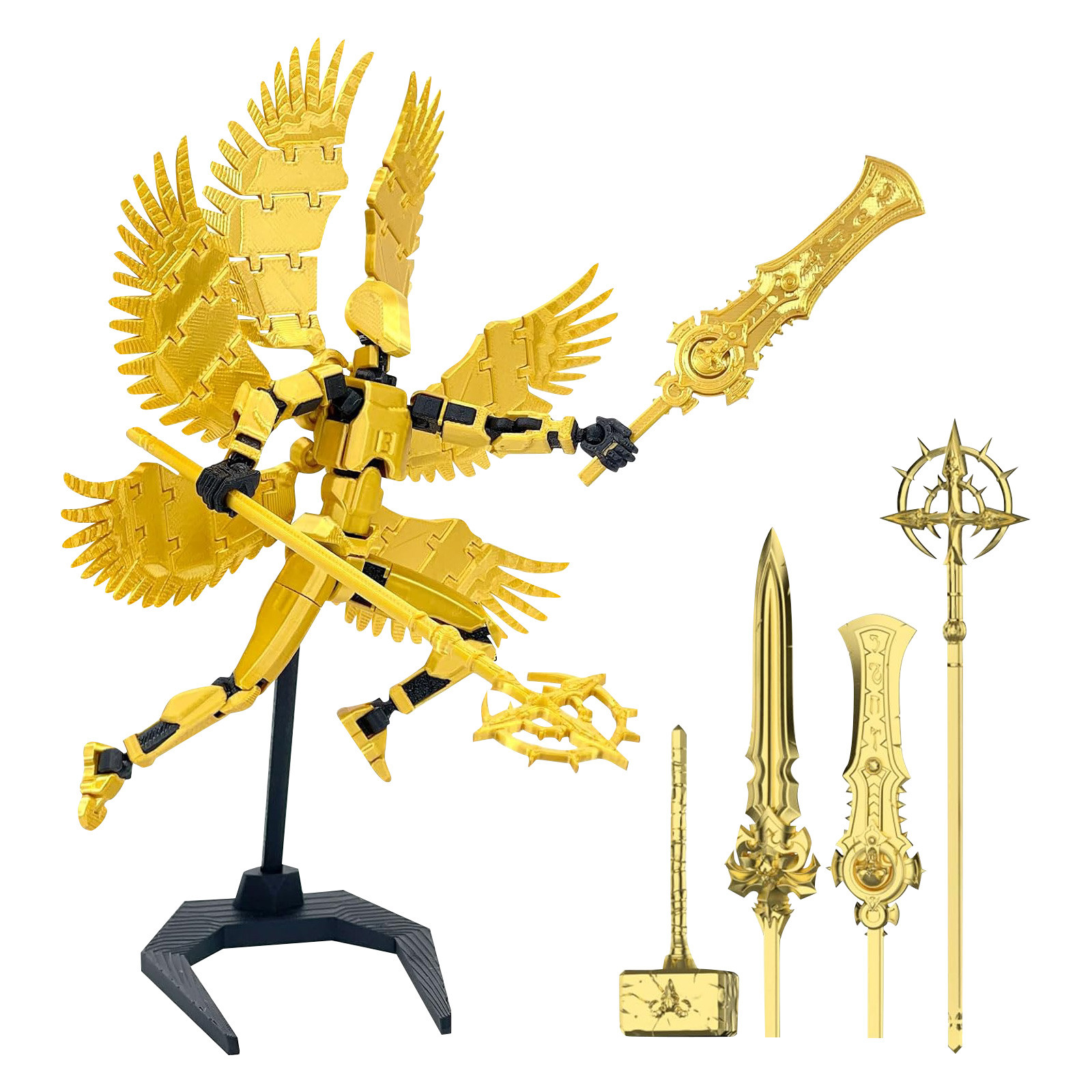 Titan 13 With Wings Figure Toy - 3D Printing Aluminium recension och pris
