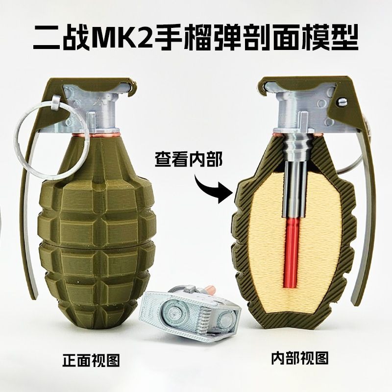 3D-Printed MK2 Military Model  - 3D Printing Enthusiast recension och pris