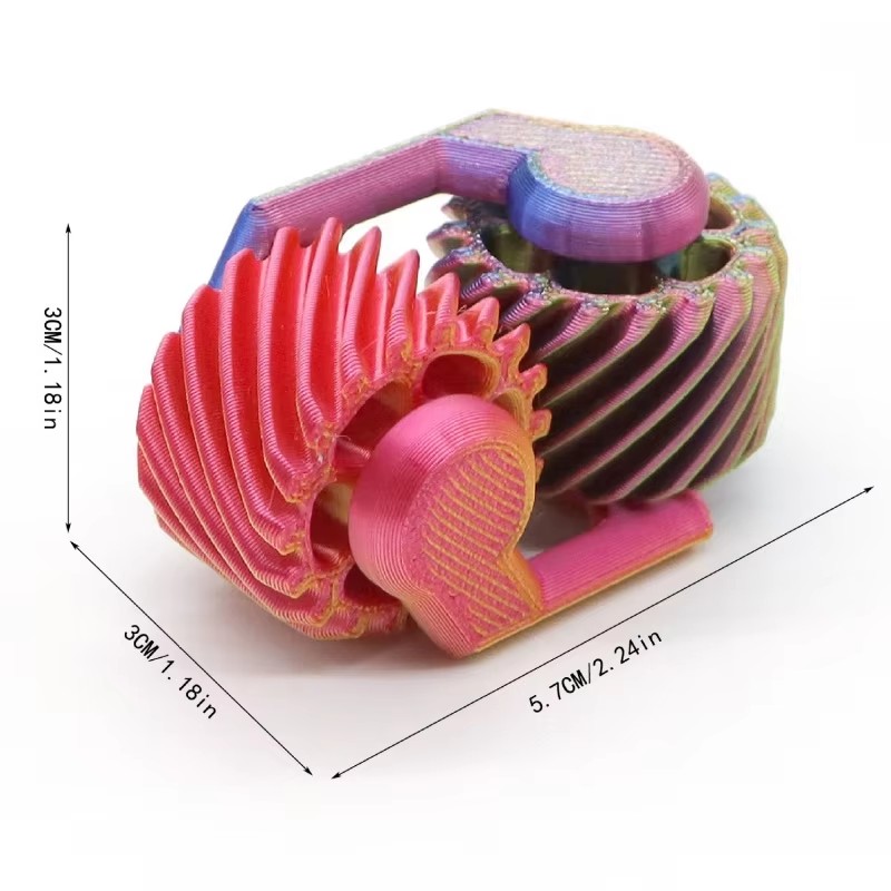 1PCS 3D Printed Fidget Spinner - 3D Printing Gears recension och pris